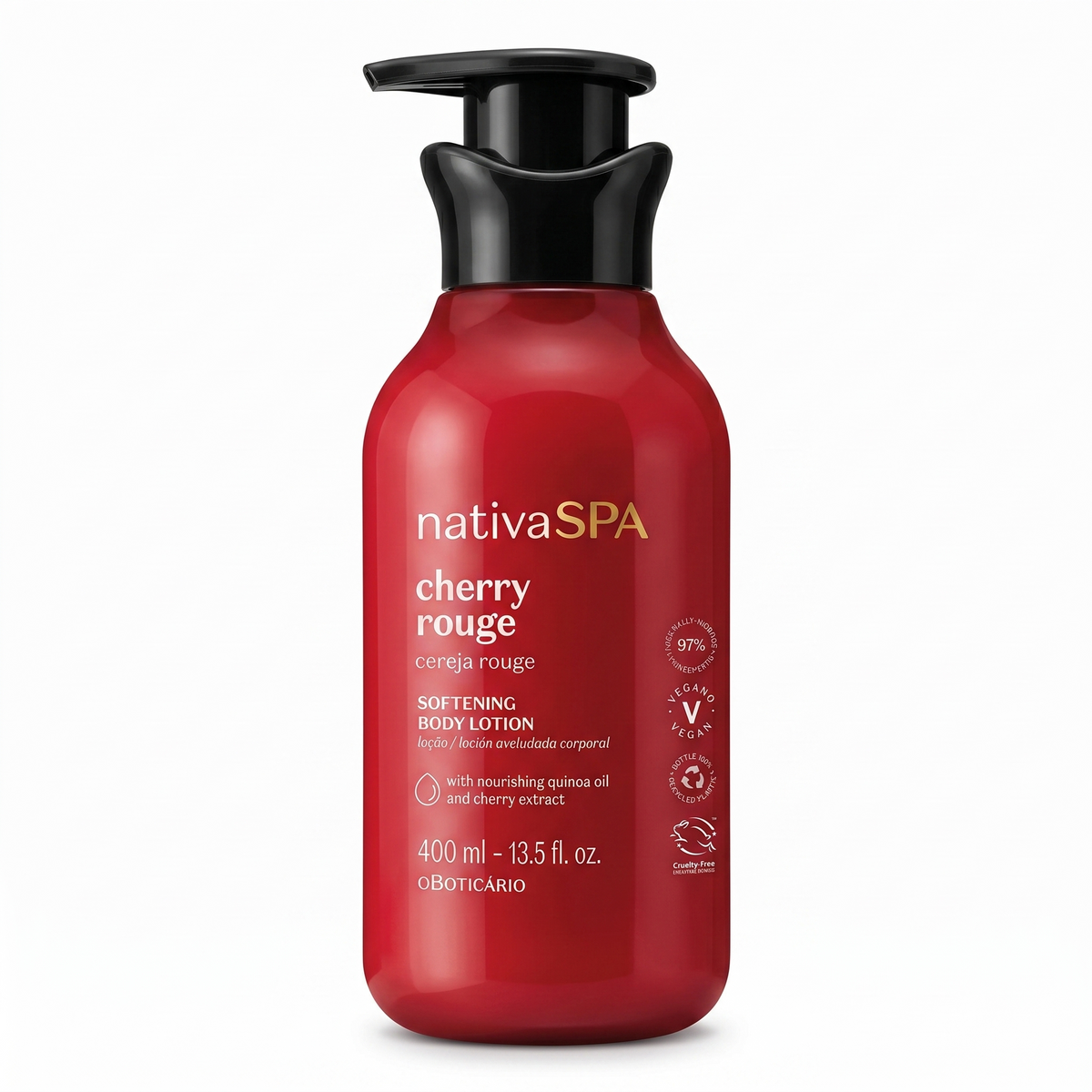 Lotion corporelle veloutée Nativa SPA Cerise Rouge