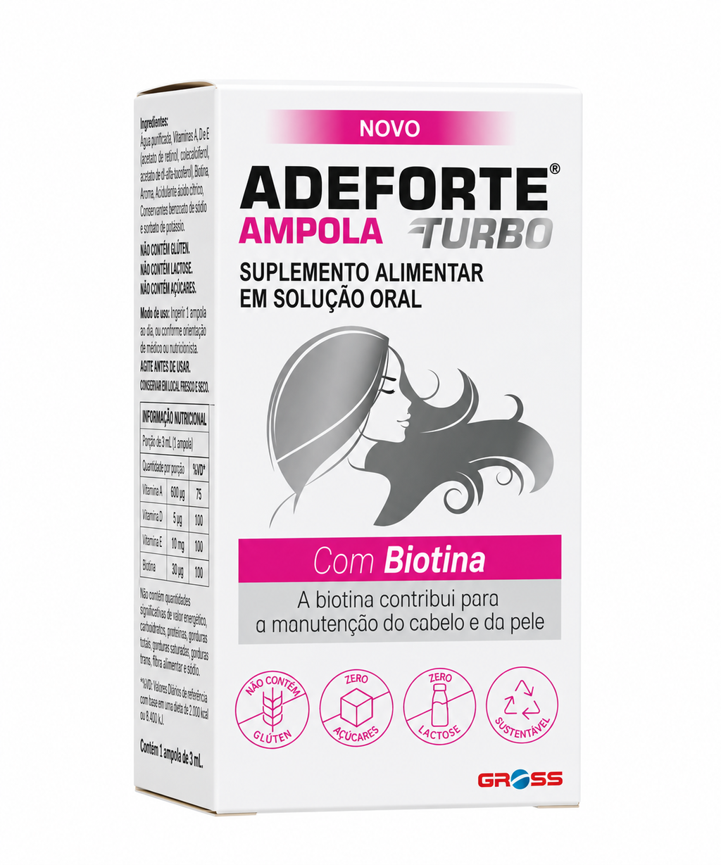 Adeforte Turbo com Biotina suplemento alimentar