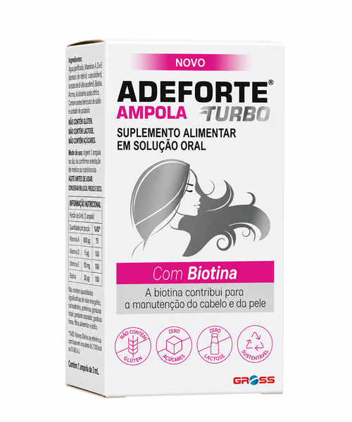 Adeforte Turbo com Biotina suplemento alimentar