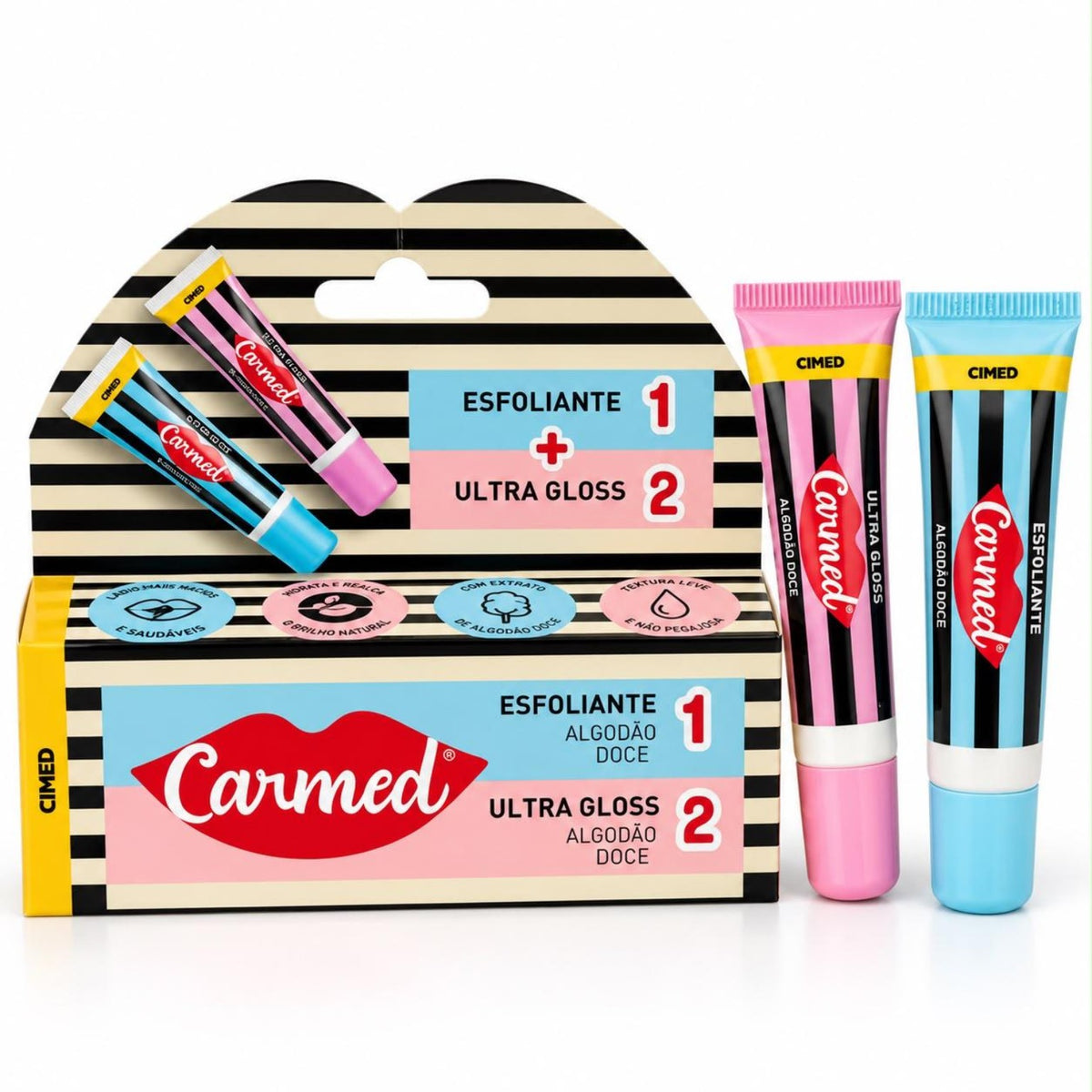 Carmed Algodão Doce – Esfoliante + Ultra Gloss