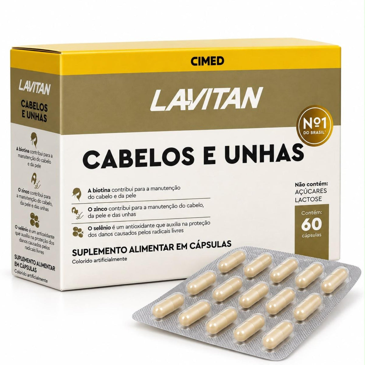 Lavitan Cabelos e Unhas – 60 Cápsulas
