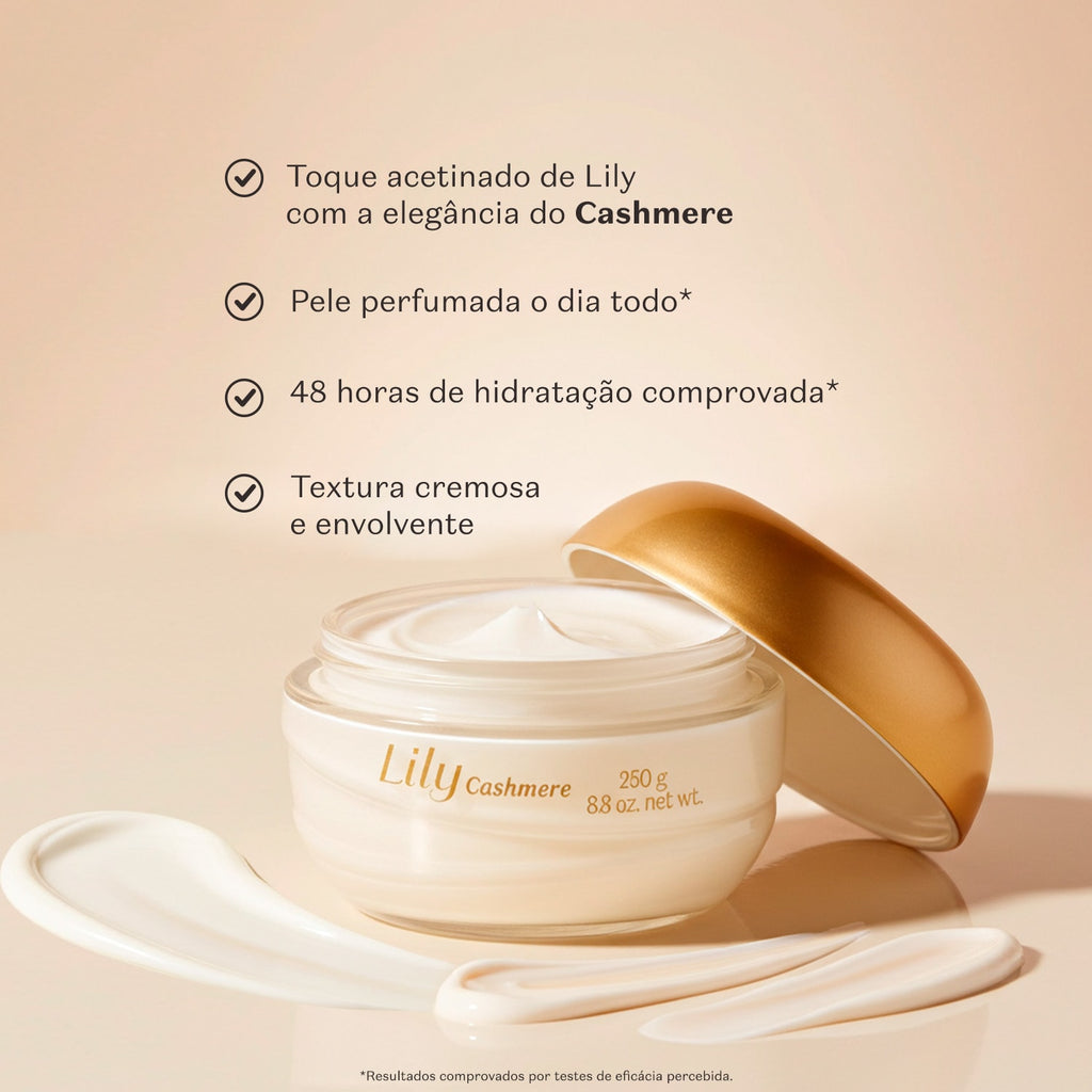 Lily Cashmere Creme Acetinado 250g aberto