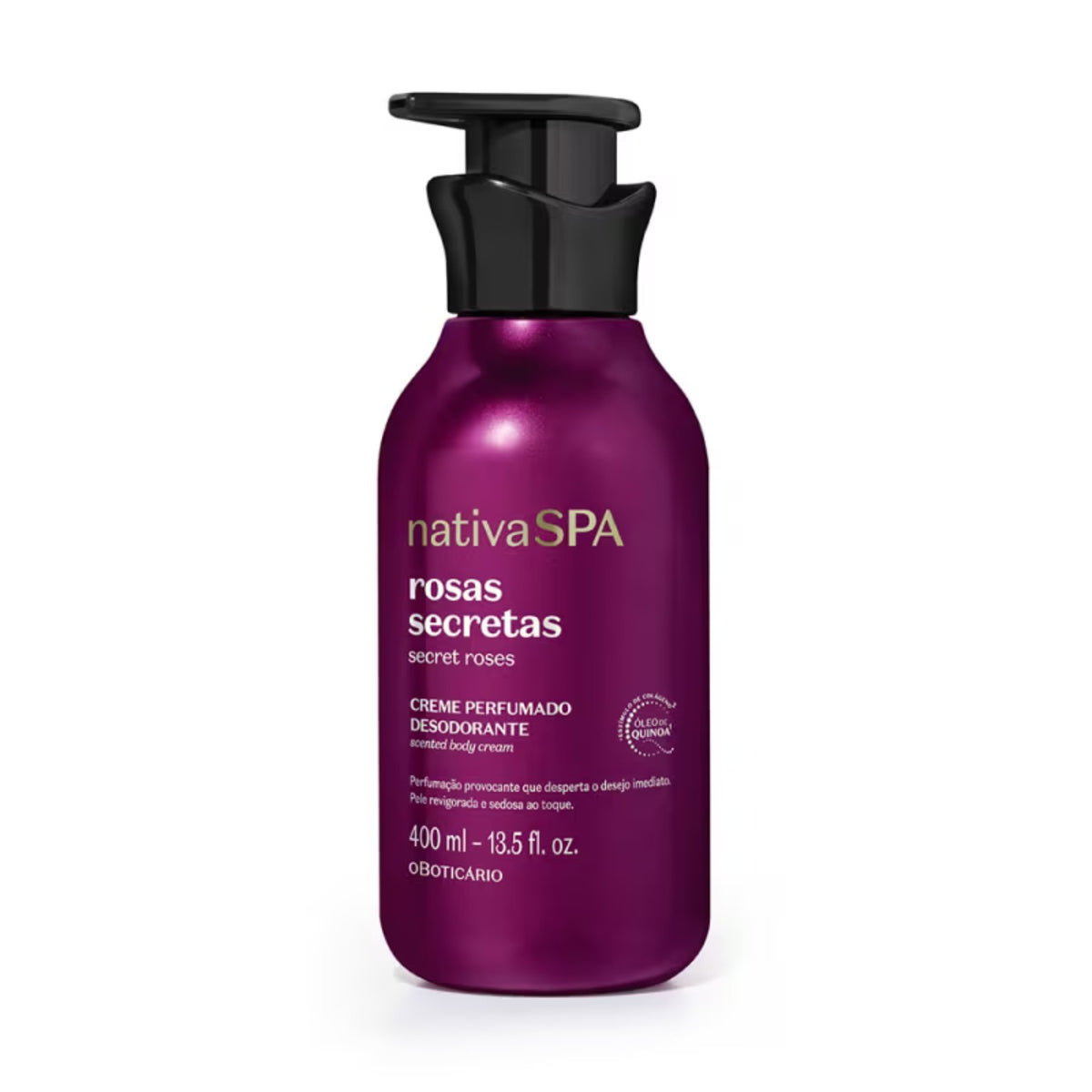 Nativa SPA Rosas Secretas Creme Perfumado Desodorante Corporal 400 ml