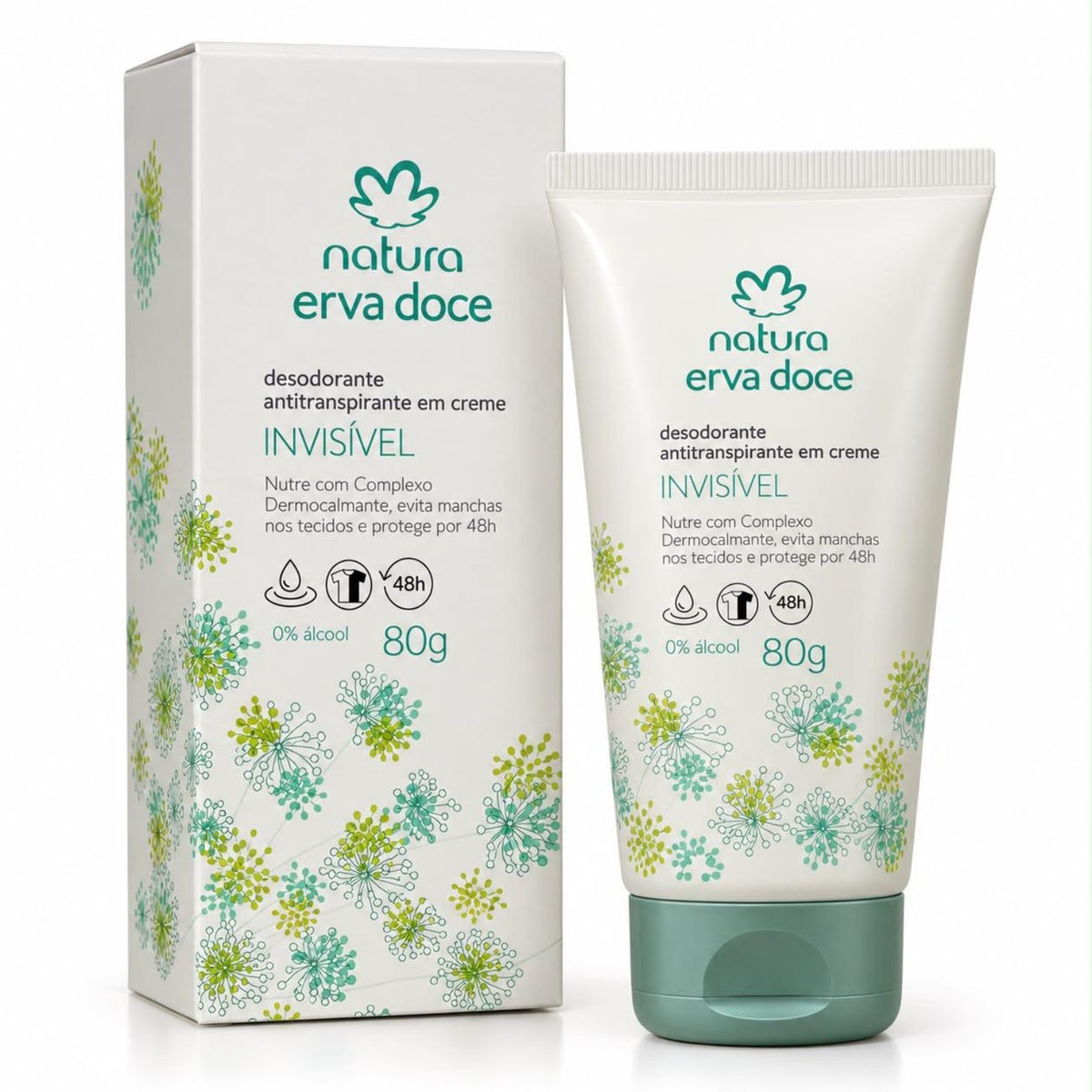 Natura Erva Doce – Desodorante Antitranspirante em Creme Invisível 80 g